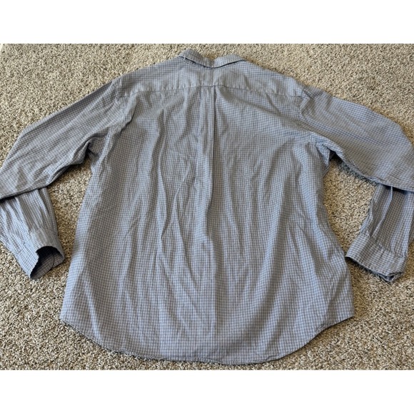 Ralph Lauren Custom Fit Mens Long Sleeve Button Down Light Blue Plaid Shirt XXL - Picture 5 of 7